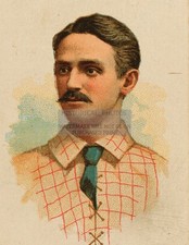 R.L. CARUTHERS RIGHT FIELDER ST. LOUIS BROWNS 1887 8.5X11 CANVAS PHOTO