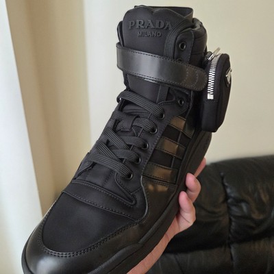Adidas x Prada Men's US 11.5 Forum High Prada Core Black GY7040 | eBay