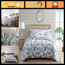 King Comforter Set - Cotton Reversible Bedding, Soft Bedspread with Shams Beds