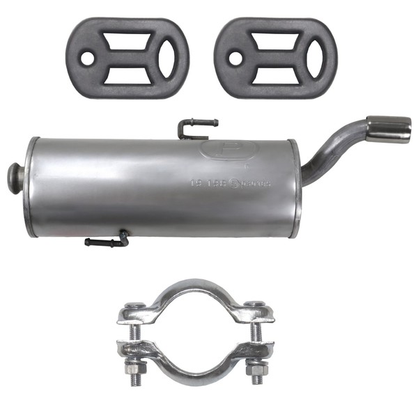 Endtopf Auspuff FüR Peugeot 206 1 I 1.4 1.6 1.1 FließHeck Limousine 98-10 Polmo-image