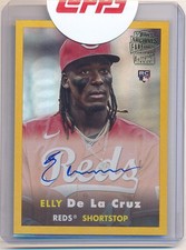 ELLY DE LA CRUZ 2024 TOPPS ARCHIVES RC FAN FAVORITES GOLD AUTOGRAPH SP AUTO #/50