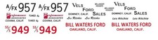 Les Ritchie VELS or Bill Waters Ford 1961-1962 1/32nd Scale Slot Car Decals