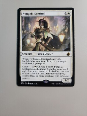 MTG Sungold Sentinel Innistrad: Midnight Hunt 037/277 Regular Rare