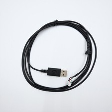 For Logitech Black White Mouse Cable New Leather Braided Cable Accessories