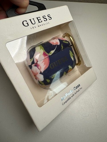Estuche Guess Los Angeles Floral Airpods Compatible con Airpods/Airpods 2 AZUL MARINO WI - Imagen 2 de 4