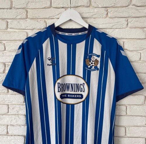 Kilmarnock FC Scotland 2020/2021 Home Football Shirt Hummel Men's Size M - Picture 2 of 4