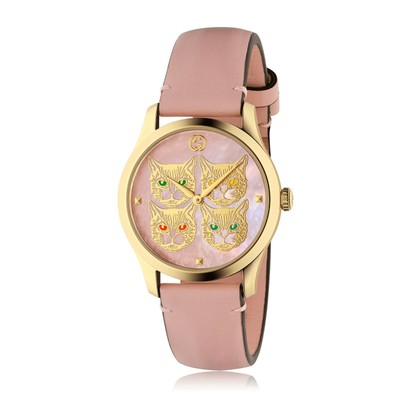New Gucci G-Timeless MOP Dial Pink 