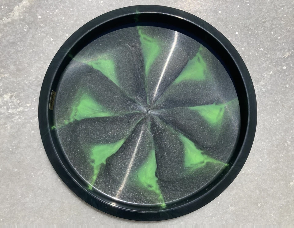 ESP Wasp Tooled Buzzz SS-Swirly Black w Green, Gold & Purple Foil Small Bees - Image 2 of 4