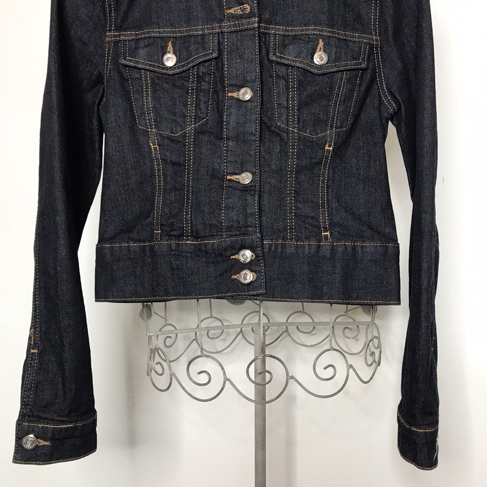 Ladies Denim Jacket, Size 6, Dark Blue Denim, Immaculate