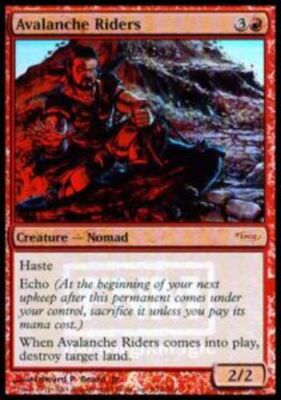 Avalanche Riders - Foil FNM 2004 Magic mtg Heavy Play, English FNM Promos x1