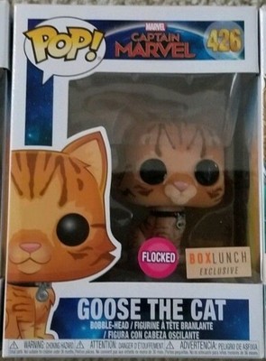 goose the cat pop flocked