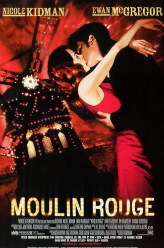 MOULIN ROUGE Poster Cinema Original ROLLED 53x40 Movie To be sent Nicole Kidman