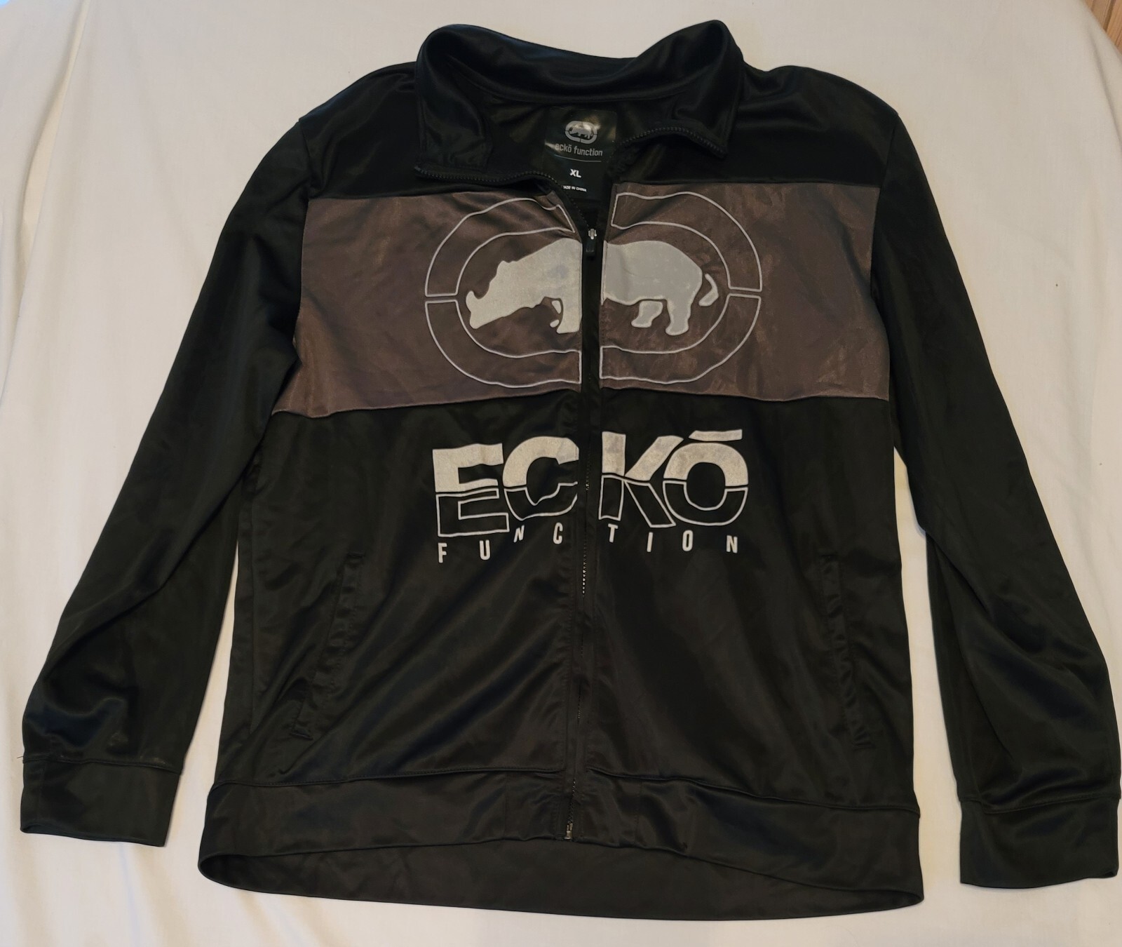 ECKO FUNCTION PERFORMANCE BLACK WARM UP JACKET SI… - image 1