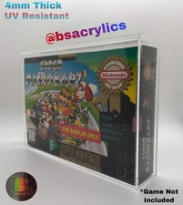 Super Nintendo SNES Video Game Acrylic Display Case Protector UV Resistant