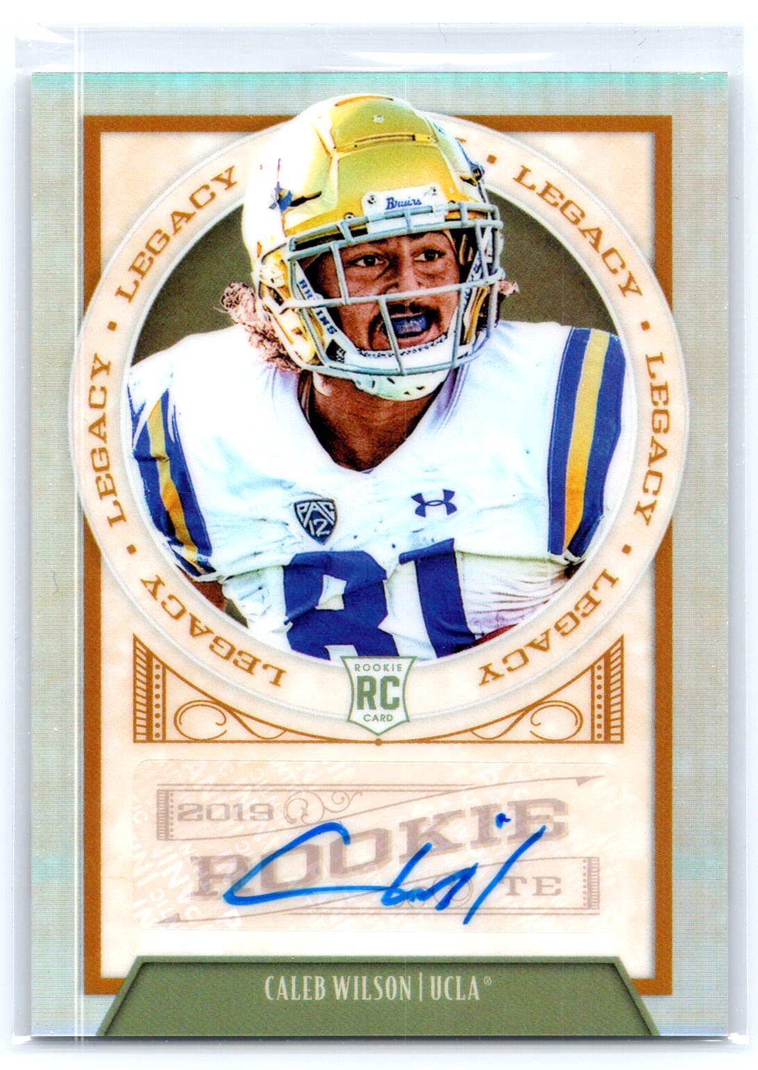 Caleb Wilson Signed Card 2019 Panini Legacy 146 Auto Premium