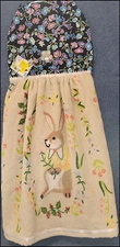 *NEW*Handmade 'Spring Easter Bunny!' Hanging Kitchen Hand Towel #3415