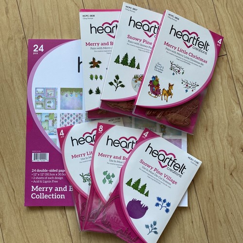 heartfelt creations Merry And Bright Complete Collection!! New!