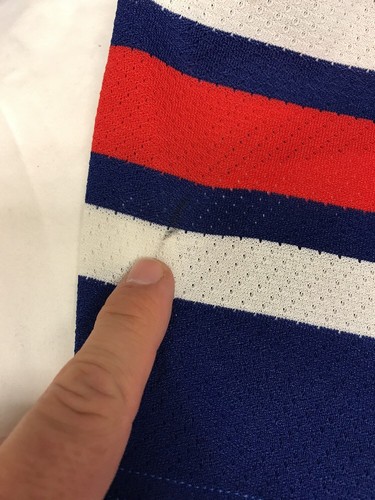 Vintage Cosby CCM New York Rangers Jax #63 NHL Trikot Gr. XXL Fight Strap Game Used - Bild 6 von 12