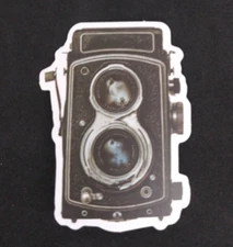 Photographers Camera 80s/90s Sticker 2.25" x 1.75" (T)