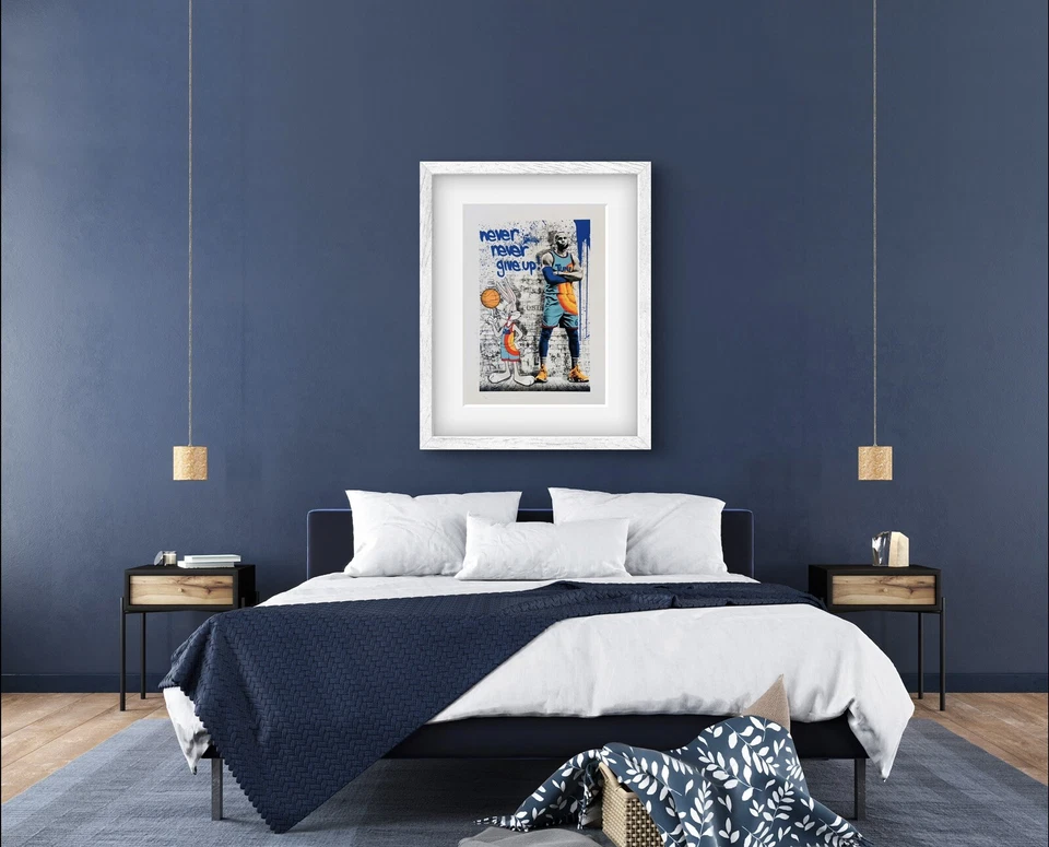 Mr. Brainwash "Tune Squad" edición firmada.  Arte de pared impresión muy rara. Foto 3 de 4