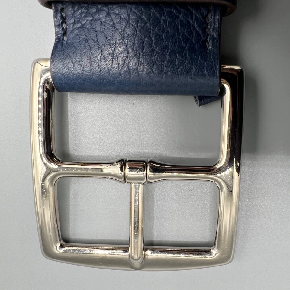 Cinto Hermès azul 42 mm couro Clemence Etrivière (feminino XS 26-29.875 polegadas) - Imagem 4 de 4