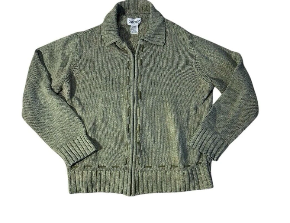 Suéter verde hombre viejo mujer vintage Cabin Creek grande holgado cabincore exterior Foto 2 de 4