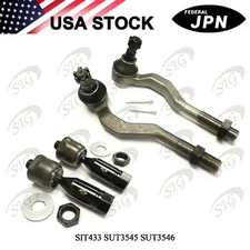 For 1995 - 2004 Toyota Tacoma 4WD RWD Front Inner & Outer Tie Rod Ends 4PC Kit
