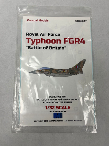 Caracal Models CD32017 Royal Air Force Typhoon FGR.4 "Battle of Britain" Decals - Bild 1 von 3