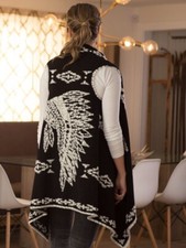 Ryan Michael Headdress Hankerchief Shawl Vest Retails $125 One Size Western Boho