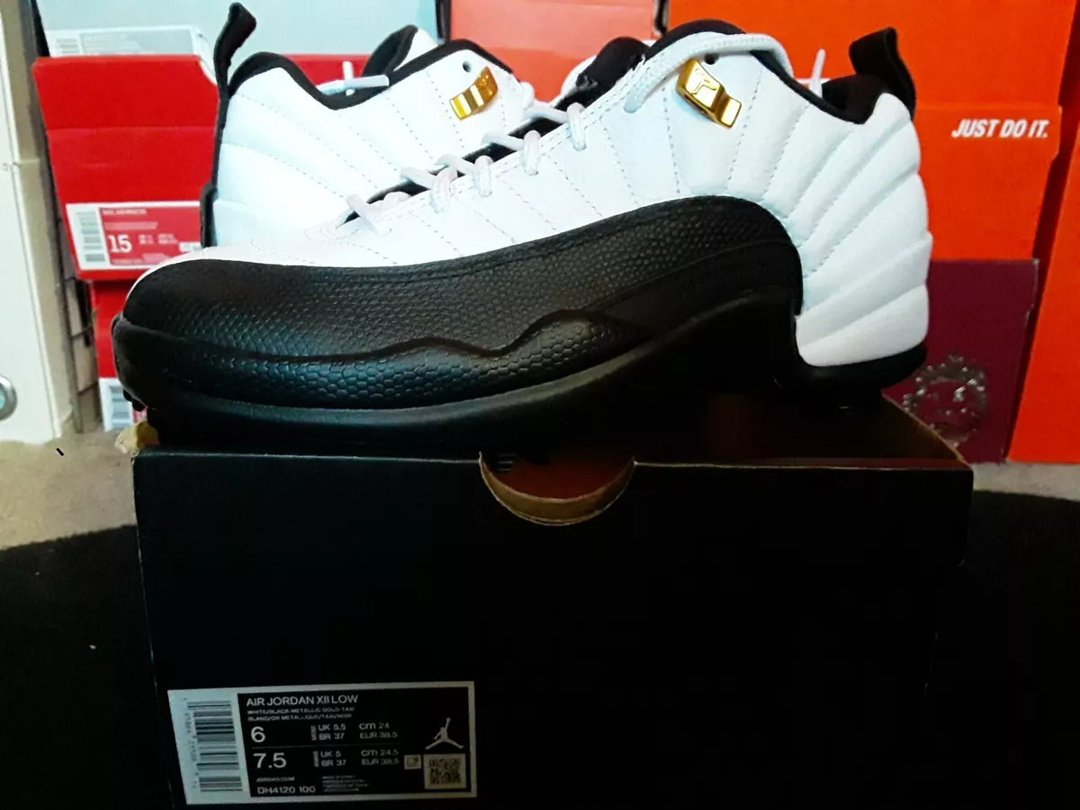 Air Jordan 12 (XII) Retro Low Taxi White / Black - Taxi