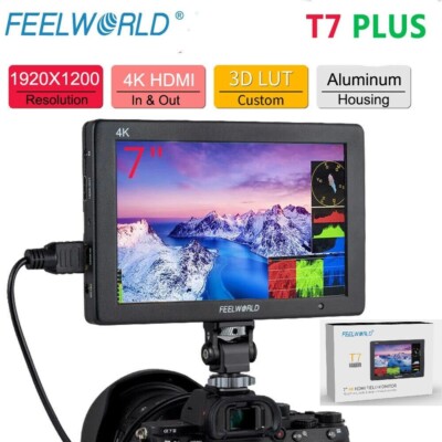 FEELWORLD T7 PLUS 7 inch DSLR Camera Field Monitor 3D LUT Full HD LCD 4K HDMI