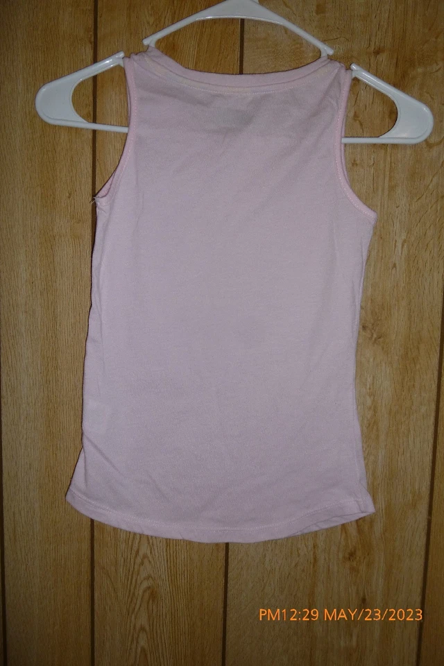 Camiseta sin mangas deportiva RBX para niña talla M 10/12 rosa a rayas rendimiento Foto 4 de 4