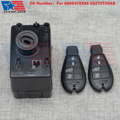 Ignition Switch Node Module &Key For Chrysler Dodge Jeep 68210150AB CBTTP577AB