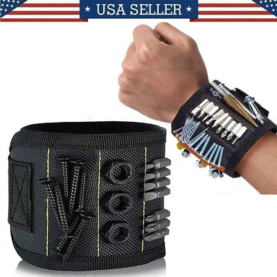 Health Benefits - Adjustable Magnetic Wristband for Multi-Tool Convenience