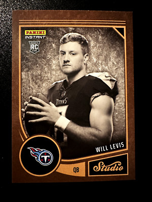 2023 Panini Instant Studio Rookie Will Levis #4 . SP #d /370. Titans