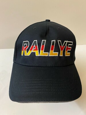 Rallye Racing Cap, Rally Kappe, Baseballcap, Mütze schwarz