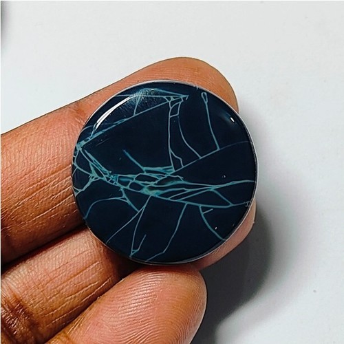 Natural Spider Web Jasper Cabochon Loose Gemstone For Jewelry 39 Cts. ME-11288 - Picture 4 of 4