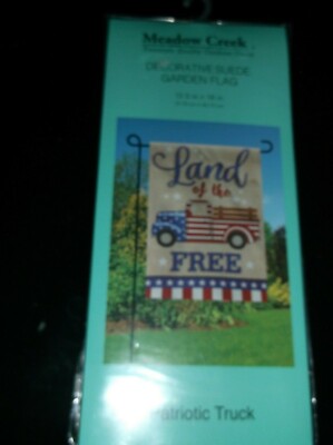 Garden Flag ''Land Of The Free'', 12.5 X 18, Meadow Creek, NIP! 