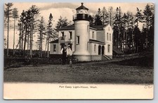 Fort Casey Light House Coupeville Washington WA c1905 Postcard