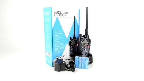 PMR446 MIDLAND G9 PLUS NERA RICETRASMITTENTE PMR/LPD ALAN WATERPROOF BIBANDA - Foto 2 di 3