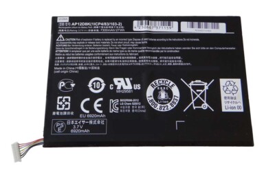Akku für Acer Iconia Tab W510-1422 A3 A3-A10 P3-171 A3-A11 W510 7300mAh 3,7V