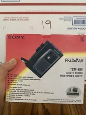 Sony Pressman Cassette Recorder TCM-89V Brand Vintage item.