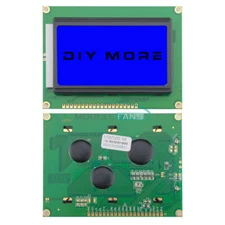 5V 12864 LCD Display Module 128x64 Dots Graphic Matrix LCD Blue Yellow Backlight