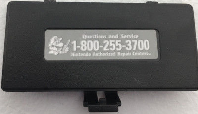 Black Game Boy Pocket Battery Cover - GBP Replacement Door Lid NEW + STICKER
