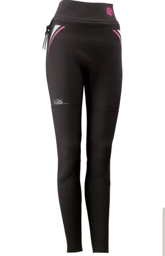 TUSA Sport Womens 2mm Neoprene Wetsuit Pants Medium Black Pink UA5207