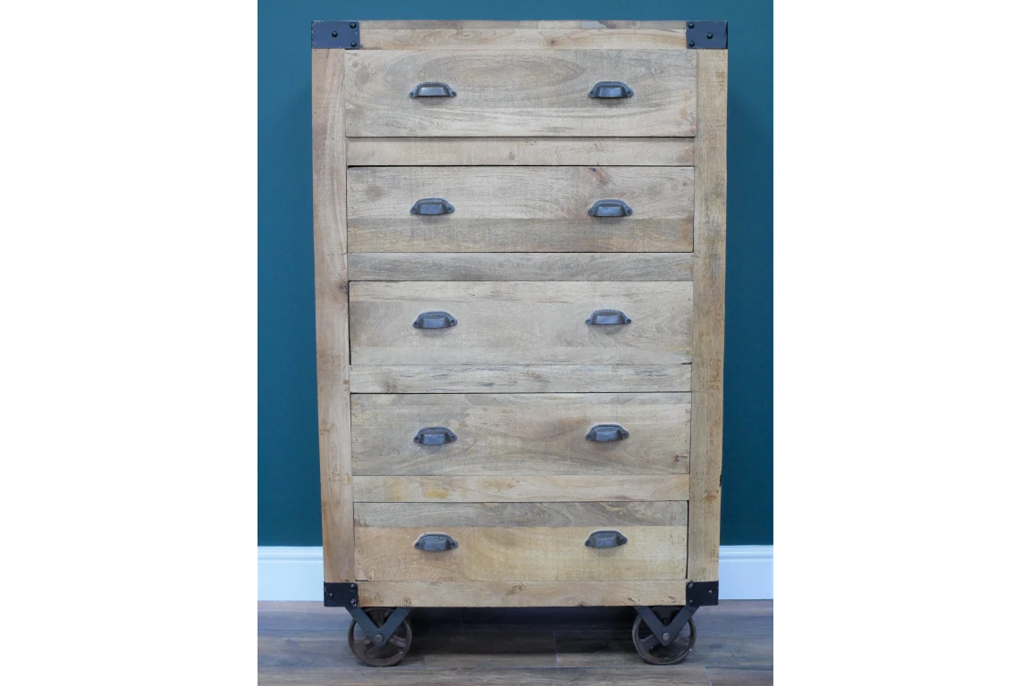 Mango wood tall dresser deals