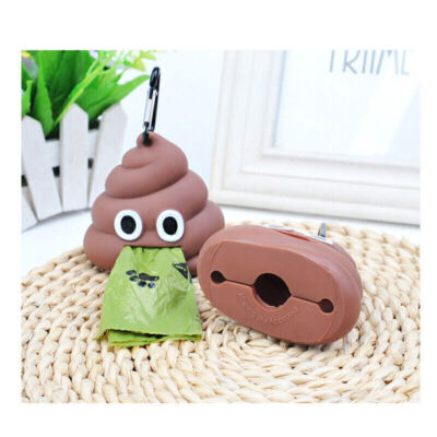 Pet Dog Poo Waste Bag Garbage Clean Carrier Holder Cute Shape Dispenser Box  Case UK