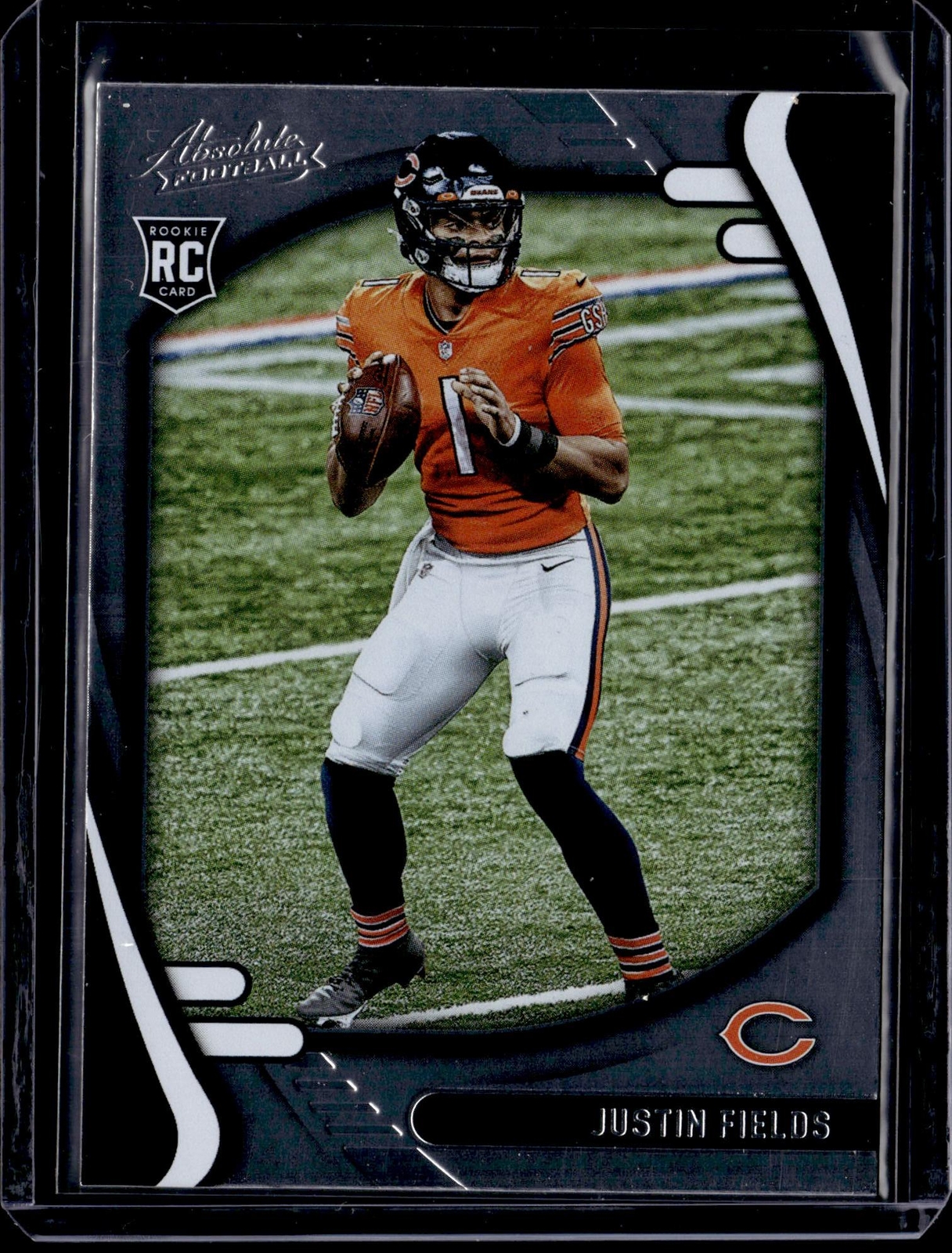 Justin Fields 2021 Panini Absolute #108 Retail Rookie Chicago Bears