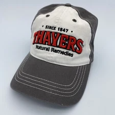 Thayers Natural Remedies Strapback Hat Cap America NEW Adjustable Gray