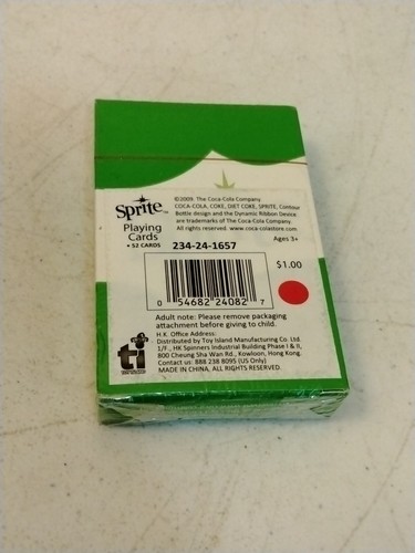 Sprite Soda Playing Cards - 2009 - New Sealed - Hong Kong - Picture 5 of 8
